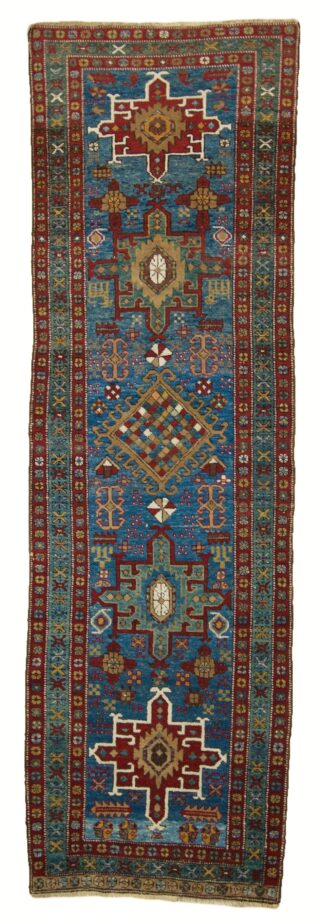 Sky Blue Heriz Runner
