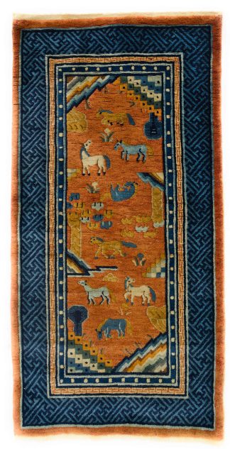 Peking Eight Horses. 150X72 Cm