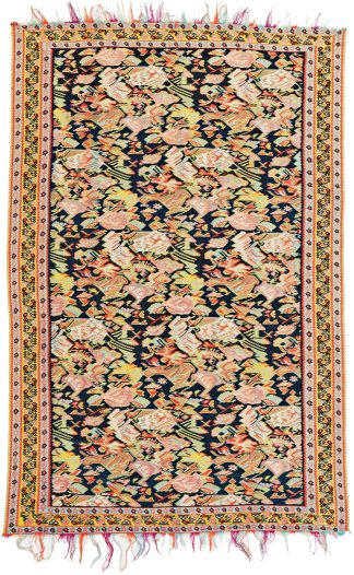 Senneh Kilim Haft Rang Zarnim 155X106 Cm 2